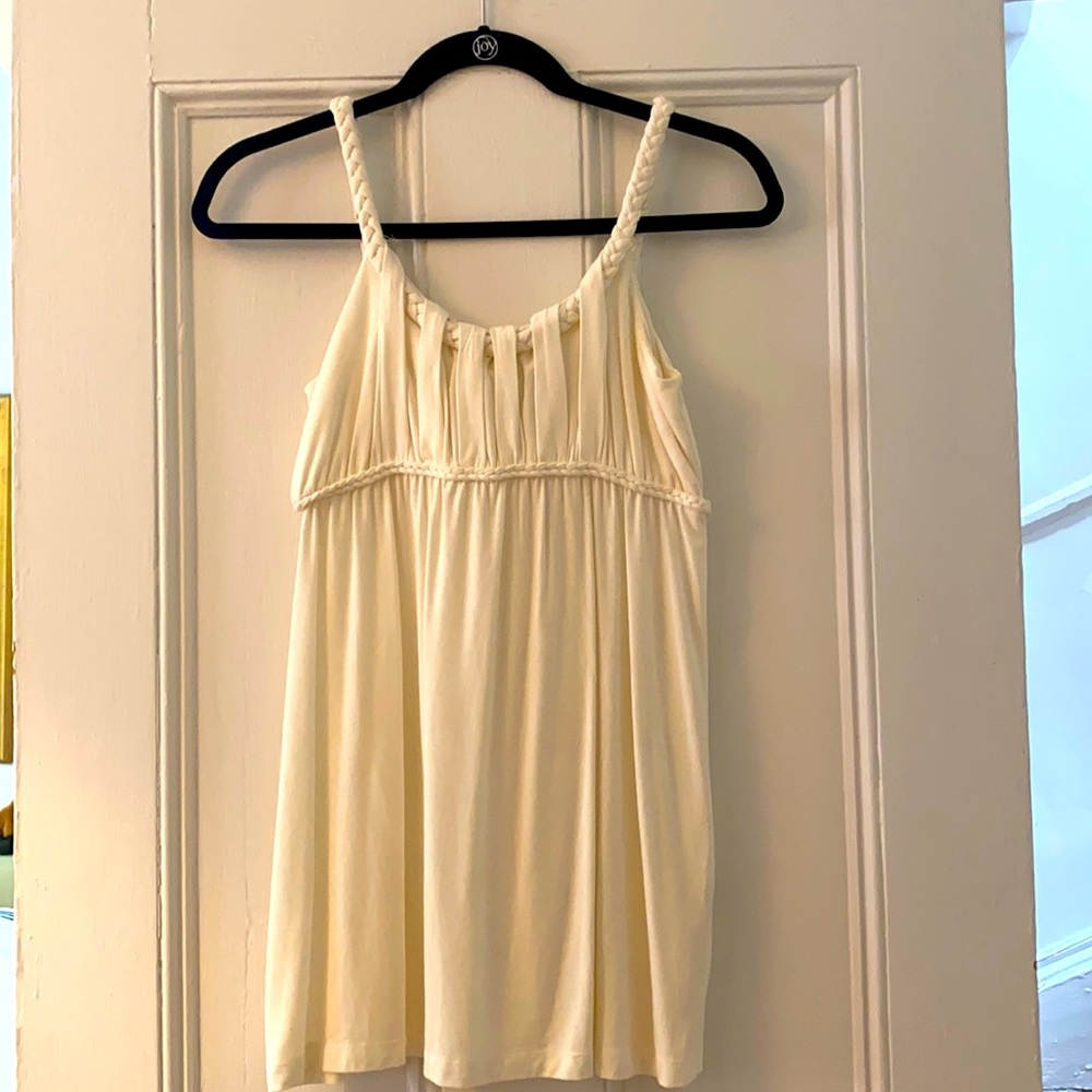 Classy wear-with-everything braid strap empire top